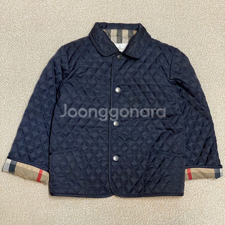 (정품) 버버리 키즈 네이비 퀄팅 패딩 3Y--0