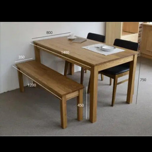 물푸레나무 원목 식탁 테이블