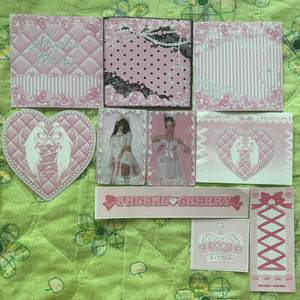 (새상품) 슈슈체리 포토카드, 지류 및 스티커