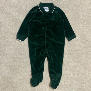 (정품) 폴로 신형 베이비 벨벳 바디수트 9M