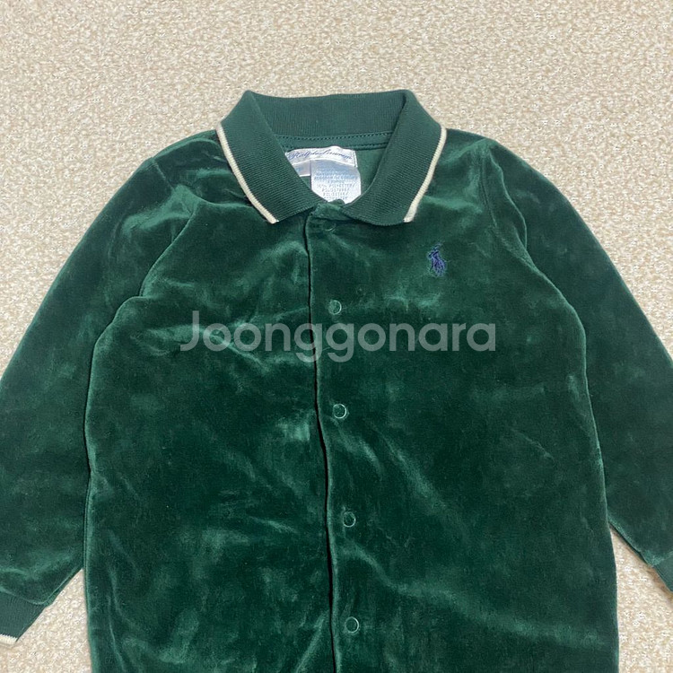 (정품) 폴로 신형 베이비 벨벳 바디수트 9M--1