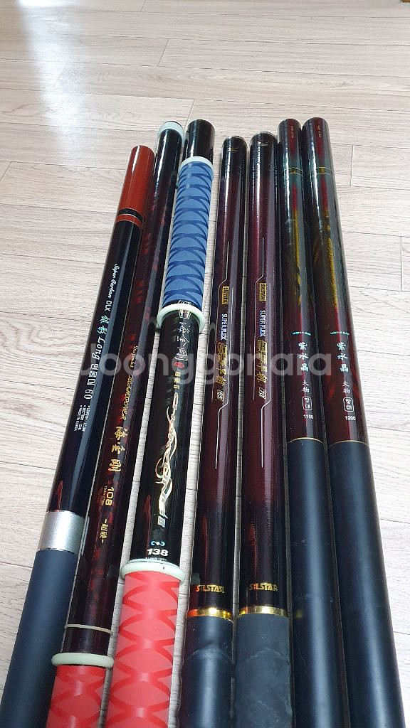 에쓰에프씨 롱낚시대60 해금강초경 자수정대물장대--0