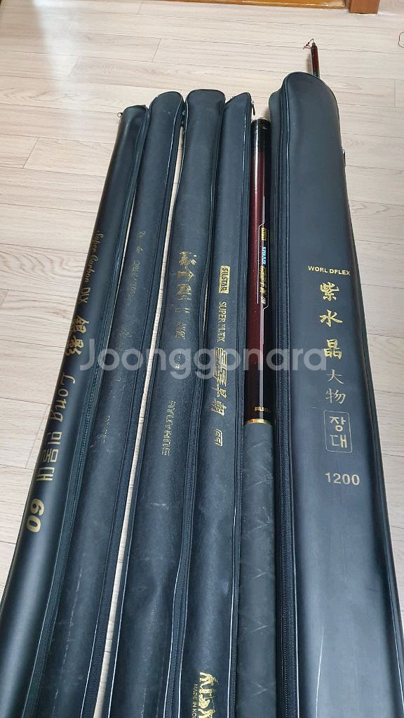 에쓰에프씨 롱낚시대60 해금강초경 자수정대물장대--2