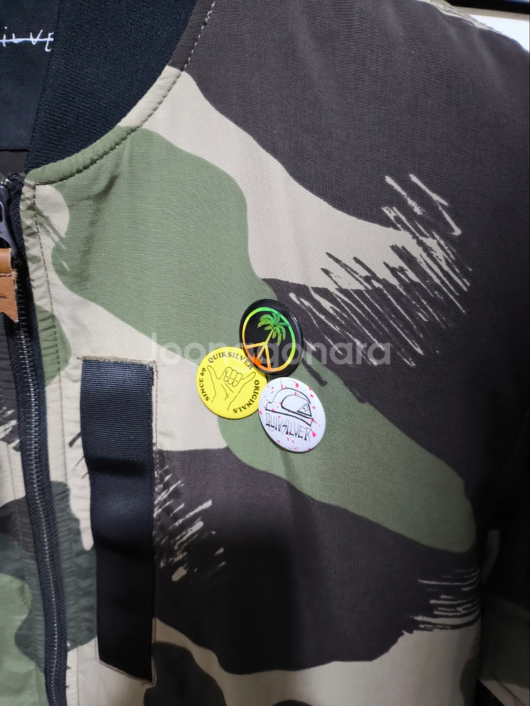 오버핏M 퀵실버 카모플라쥬 봄버자켓--2