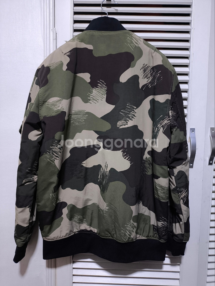오버핏M 퀵실버 카모플라쥬 봄버자켓--6