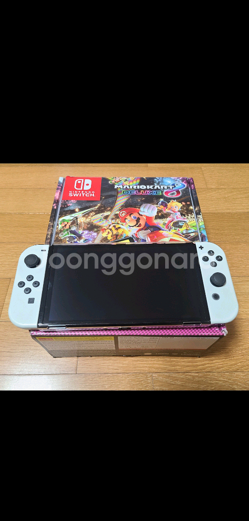 올인원)닌텐도 스위치 OLED 마리오카트 에디션 풀박--2