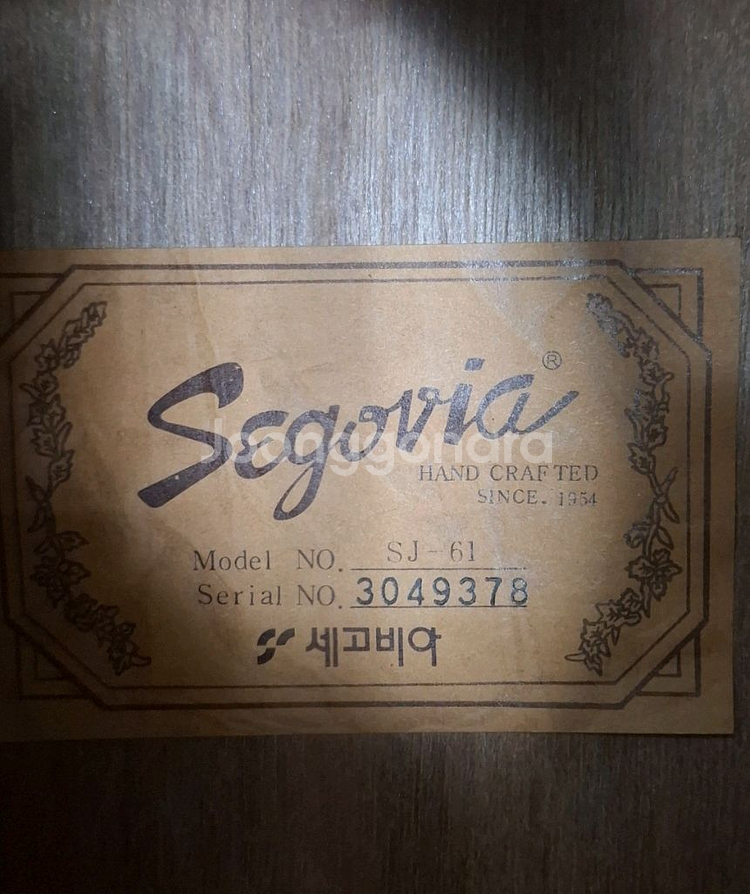 Segovia SJ-61 어쿠스틱 기타--3