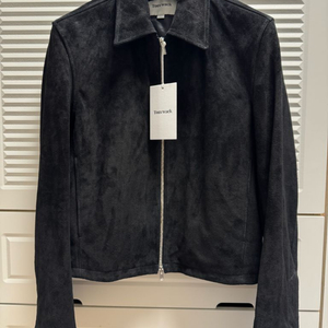 토니웩 스웨이드 지퍼레드 블루종 자켓