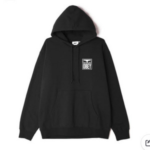 오베이 볼드 기모 후드티 팝니다.