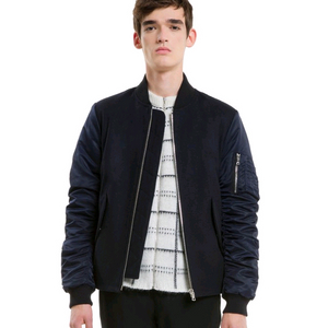 산드로 옴므 MA-1 울 봄버 자켓