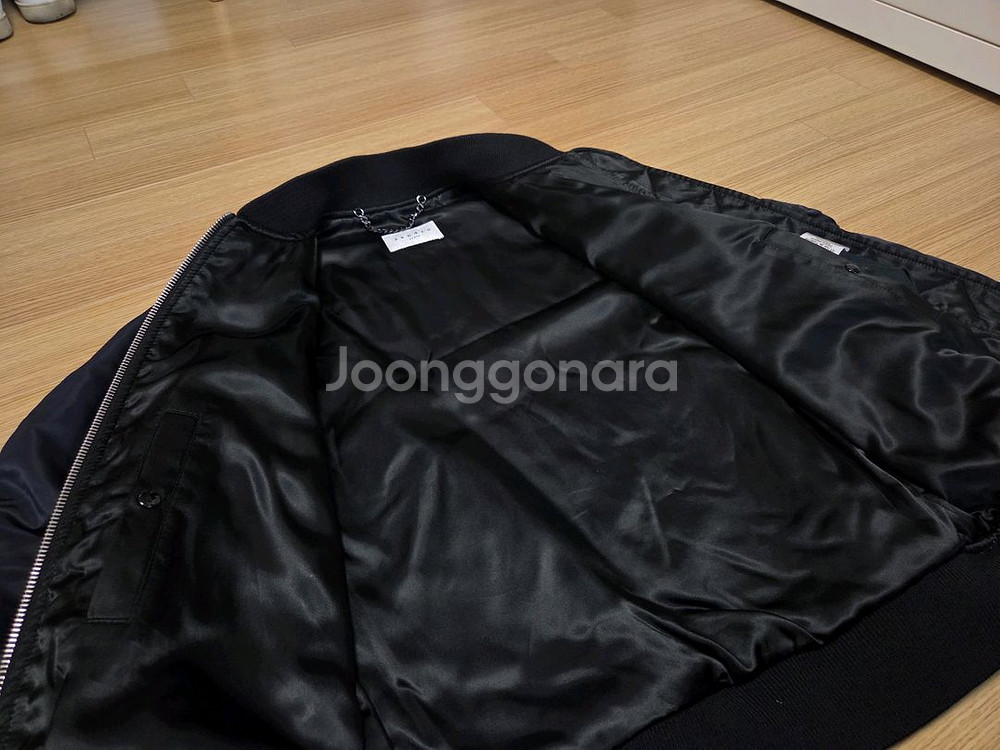 산드로 옴므 MA-1 울 봄버 자켓--4