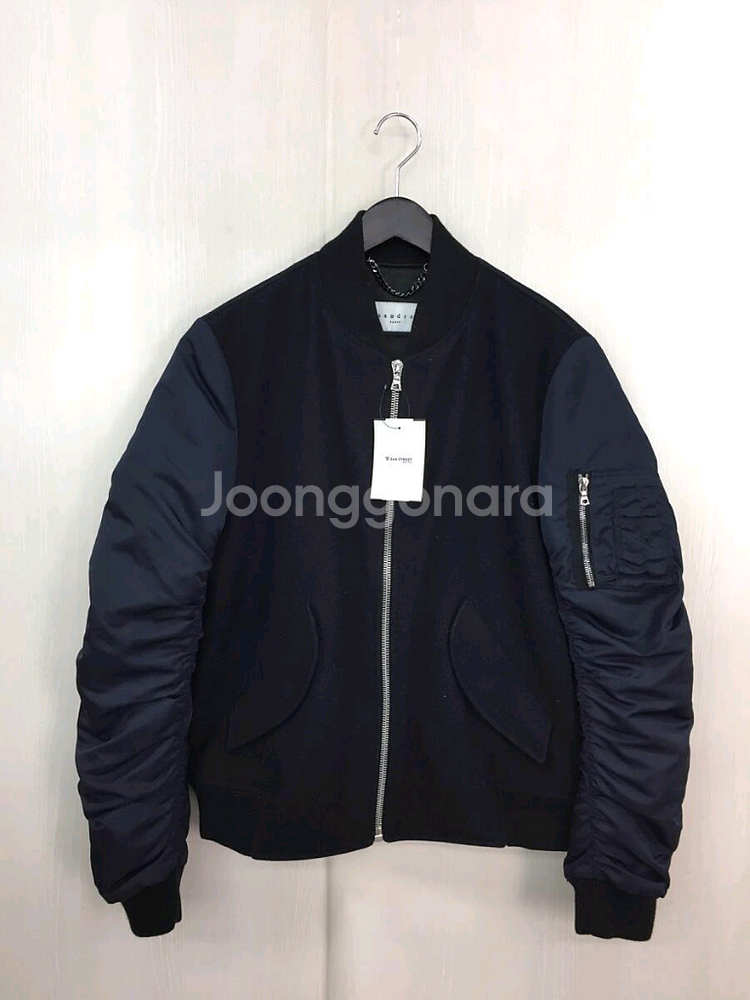 산드로 옴므 MA-1 울 봄버 자켓--1