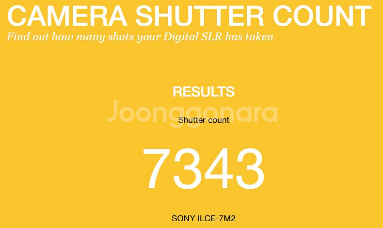 [소니] A7M2 풀프레임 카메라 7,343컷 팝니다.--9