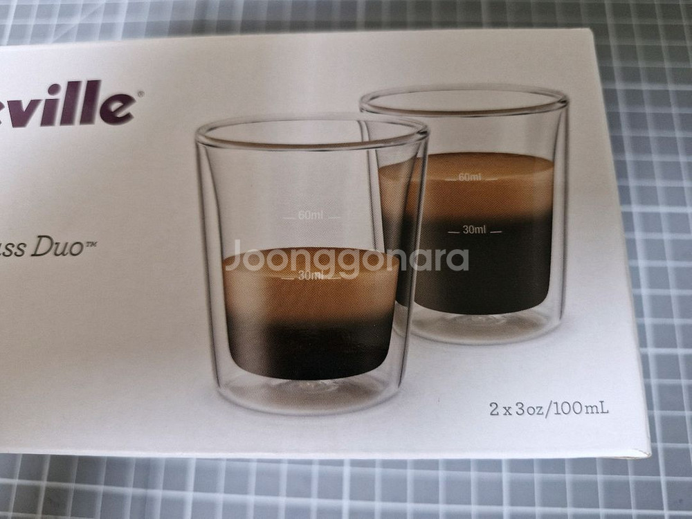 브레빌 샷 글래스 듀오 1셋트(새제품)--2
