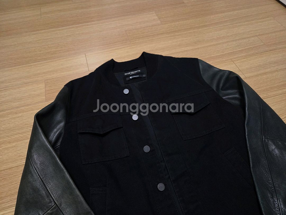 알렉산더왕 레더 슬리브 스타디움 자켓--4