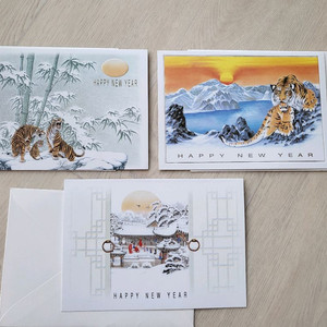 인테리어소품>연하장 엽서(이효재,보자기,그림,엽서