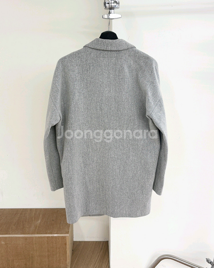 MM6 메종 마르지엘라 그레이 울 오버핏 코트 자켓--2