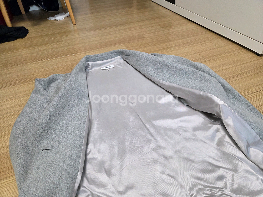 MM6 메종 마르지엘라 그레이 울 오버핏 코트 자켓--3