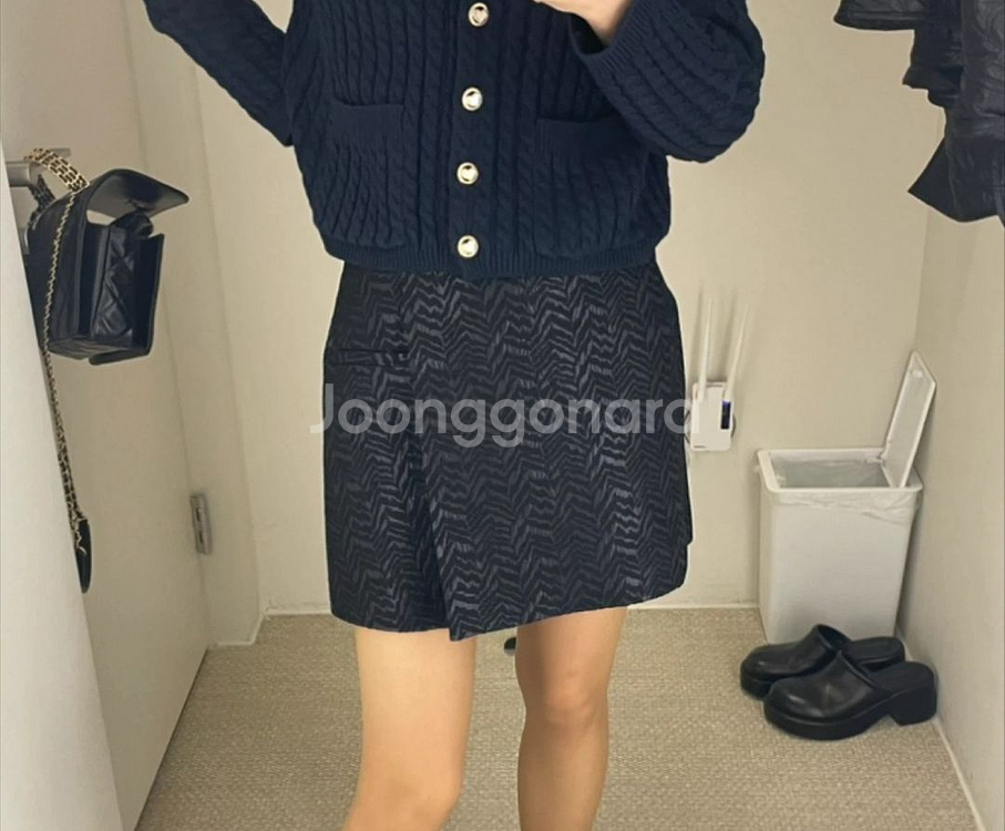 orr 오르 지브라 블랙 미니스커트 (택,새상품)--0