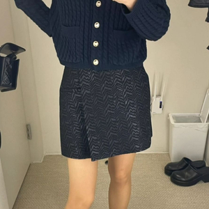 orr 오르 지브라 블랙 미니스커트 (택,새상품)