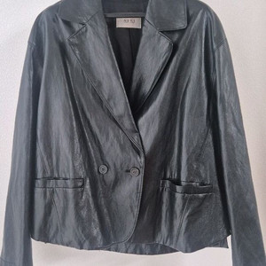 시스템 비건 레더 자켓