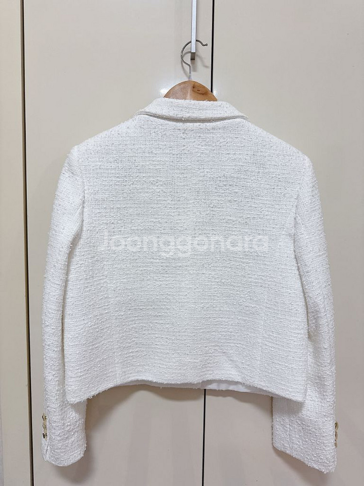 웨어웨어 트위드 자켓 화이트--1