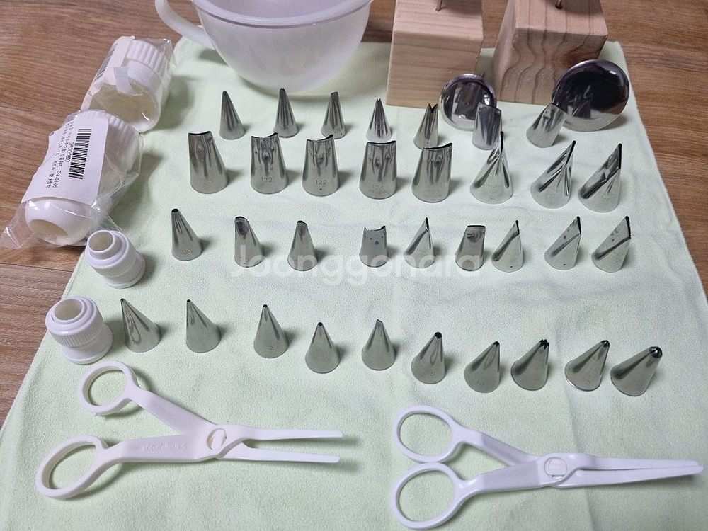 앙금 플라워 떡케익 도구 세트 깍지, 가위 등 일괄--1