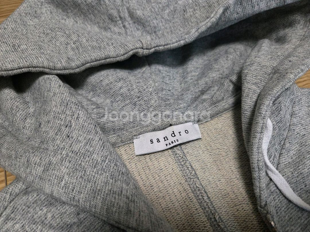 산드로 옴므 베이직 후드 집업--3