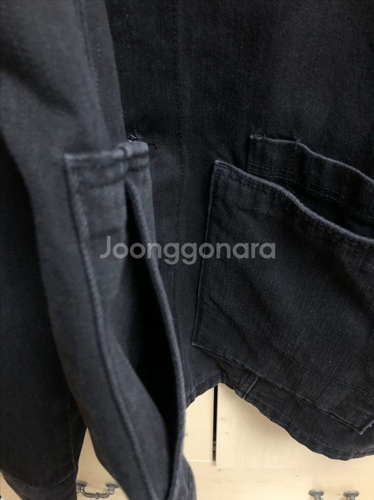 [중고] 일꼬르소 데님 초어 자켓 블랙 / 100 사이--5