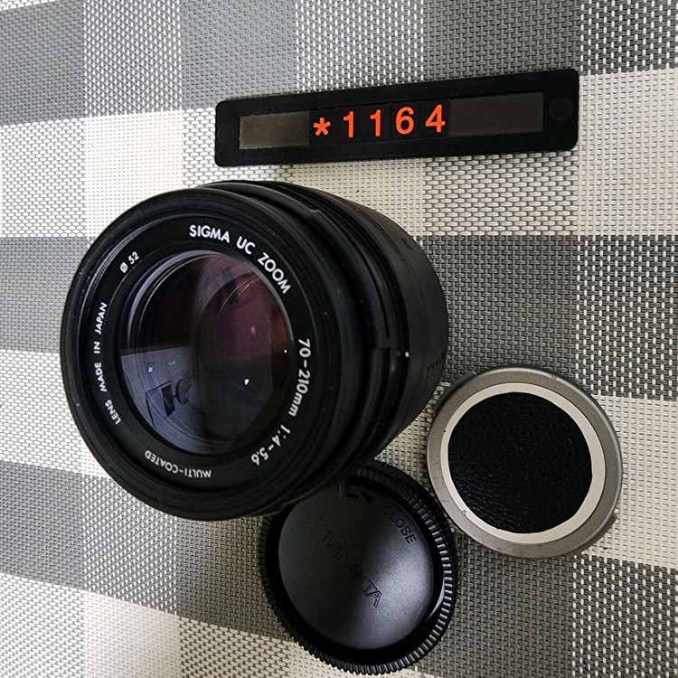 미놀타 AF 마운트 시그마 70-210mm 줌렌즈 이미지