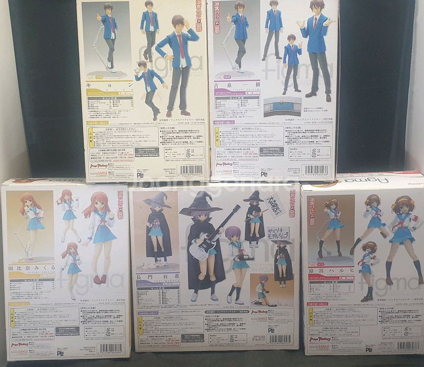 할인,스즈미야 하루히,피그마,5종,개봉,정품--1