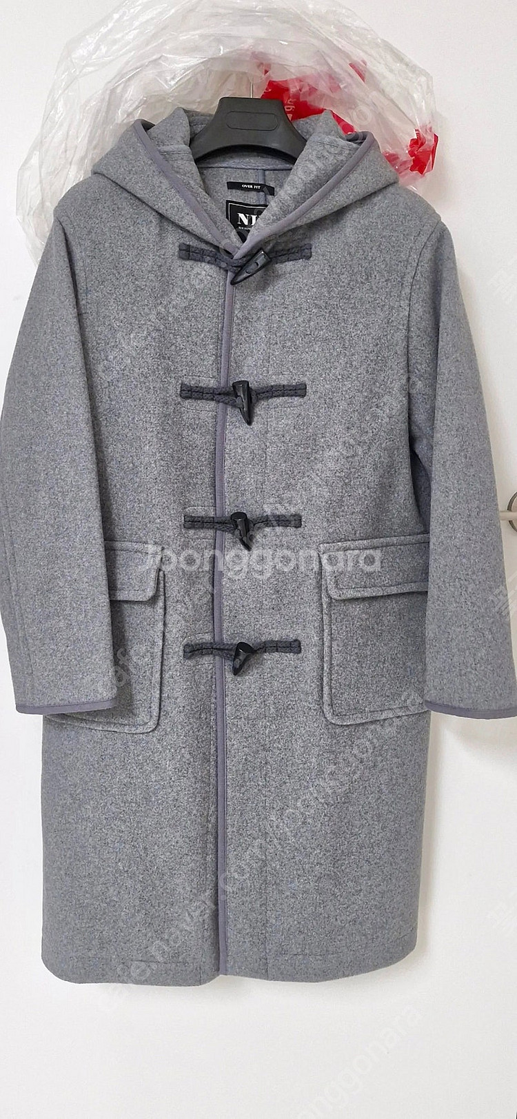 개별(새상품)남녀공용 오버핏 떡볶이 더블롱코트--6