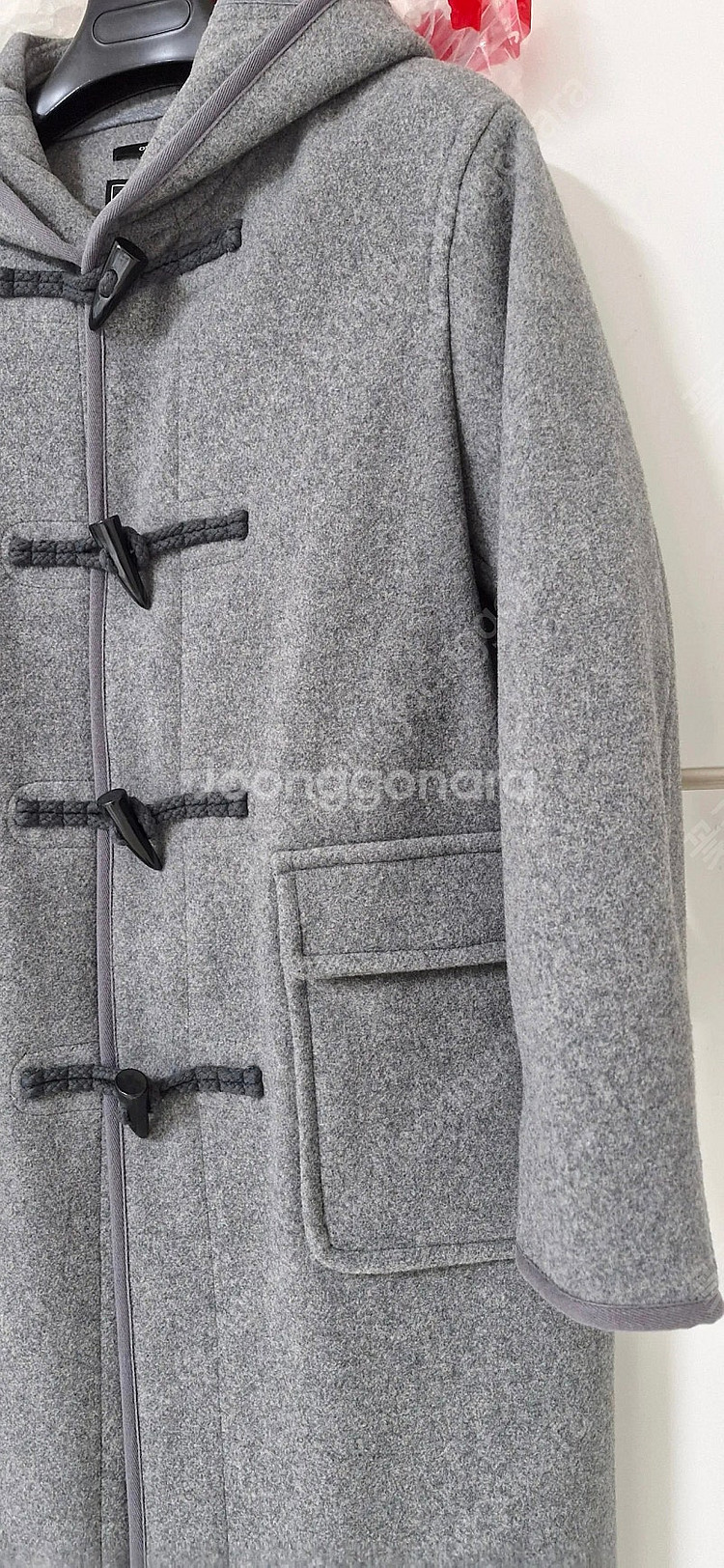 개별(새상품)남녀공용 오버핏 떡볶이 더블롱코트--7