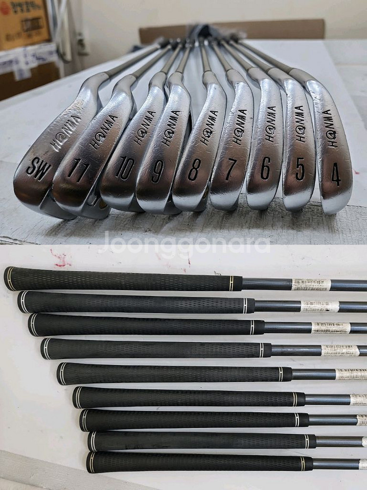 30만원 혼마 아이언 등 남성용 중고골프채 풀세트--2