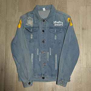 오프화이트 19FW 데미지드 데님 청자켓 L/100