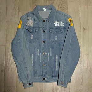 오프화이트 19FW 데미지드 데님 청자켓 L/100