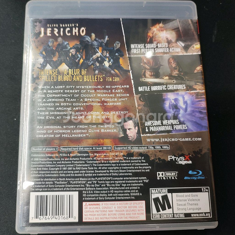 ps3 제리코 북미판 팝니다--1