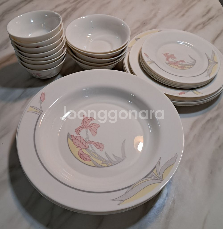 빈티지 프랑스 아코팔 밀크글라스 개당값--4