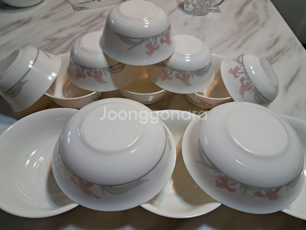 빈티지 프랑스 아코팔 밀크글라스 개당값--7