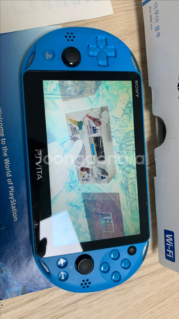 소니 PS VITA 2세대 PS비타 아쿠아블루--1