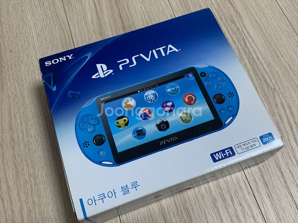 소니 PS VITA 2세대 PS비타 아쿠아블루--4