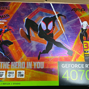 zotac 조탁 rtx4070 amp 스파이더맨