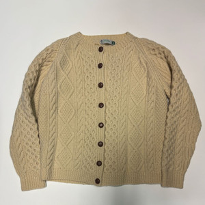 여성 아일렌드제 이니스프리 울 베이지 빈티지 가디건