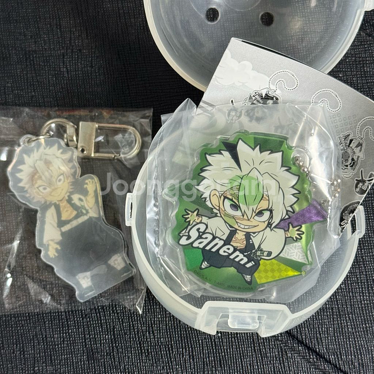 일괄 귀멸의칼날 사네미 새상품 아크릴 키링 가챠--0