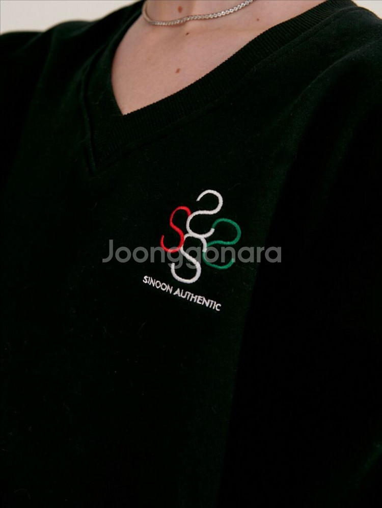 시눈 SINOON 하프 슬리브 스웻셔츠--2