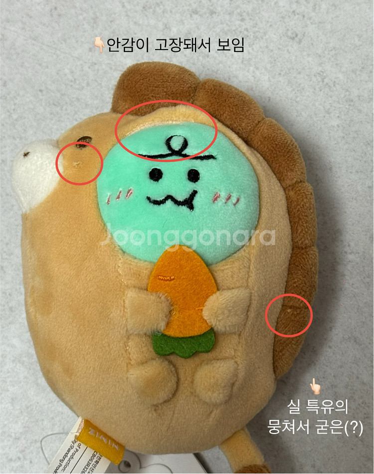 카카오프렌즈 제주 에디션 죠르디 춘식이 인형 키링--2