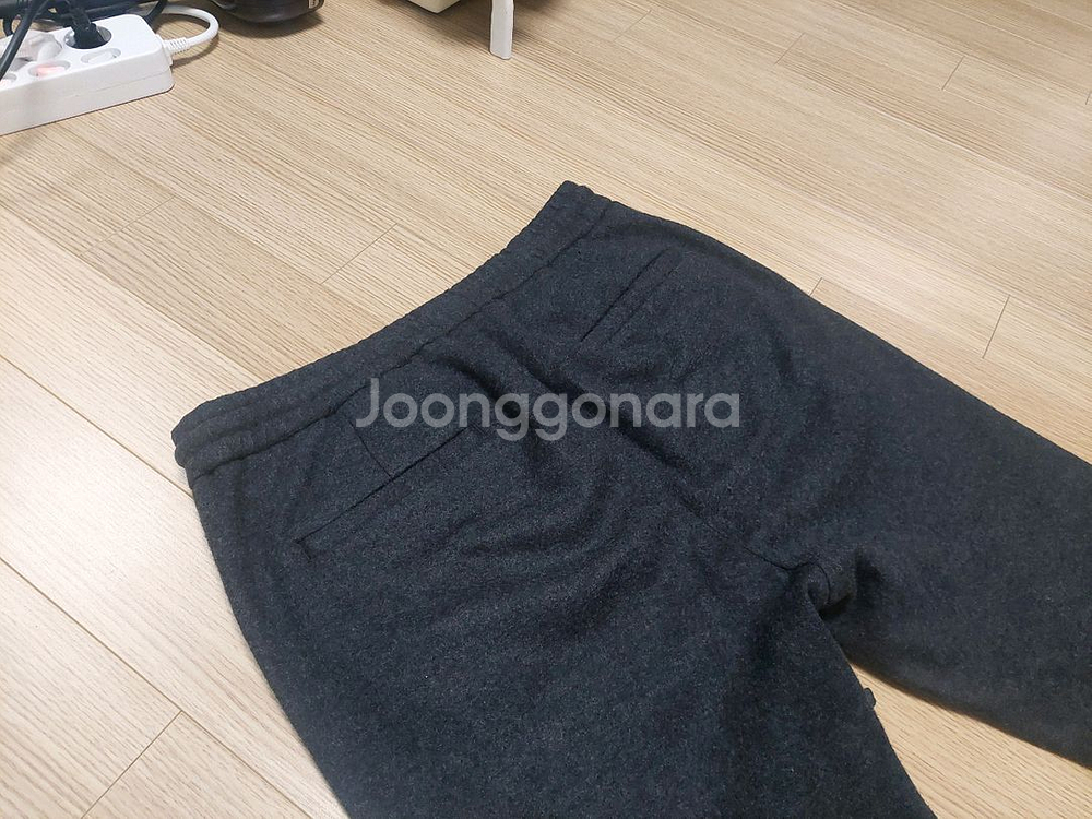 DKNY 스트링 밴딩 울 슬랙스 팬츠--4