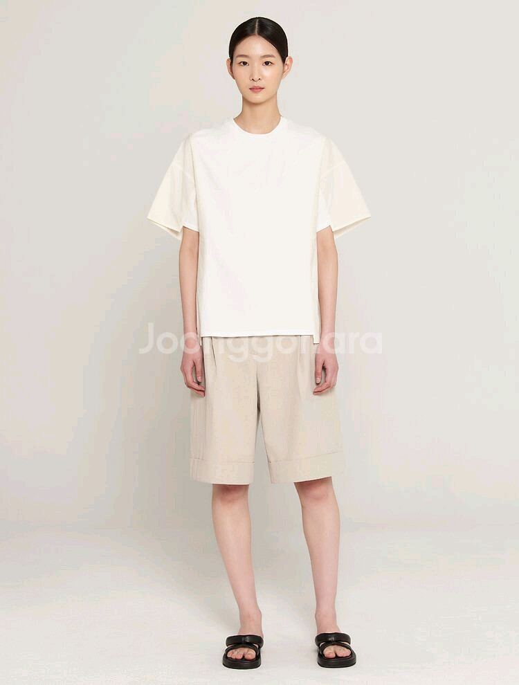 구호(KUHO) 와이드 슬리브 저지 레이어드 티셔츠--1