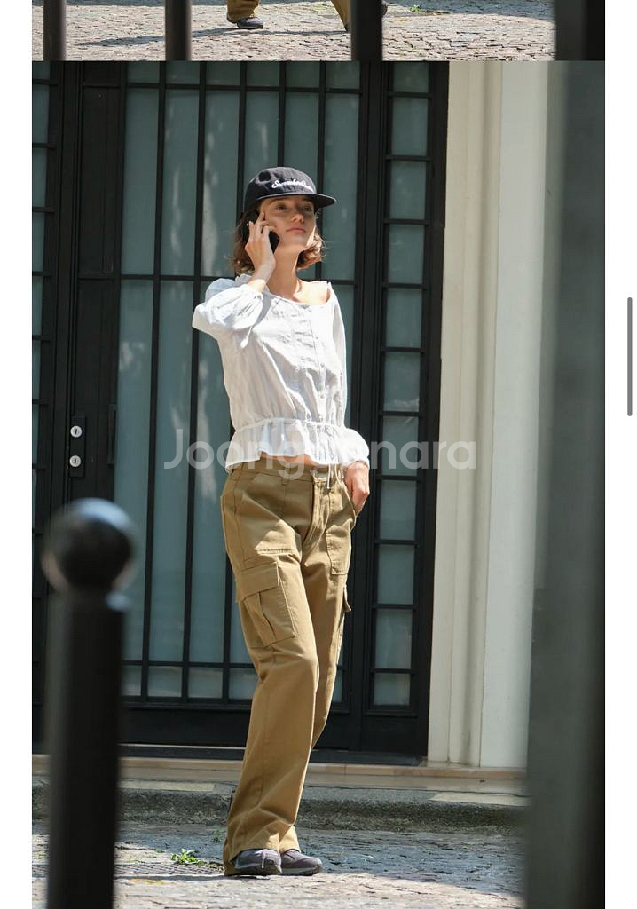 1회착용)썸웨어버터 지프와이드카고팬츠 M사이즈--0