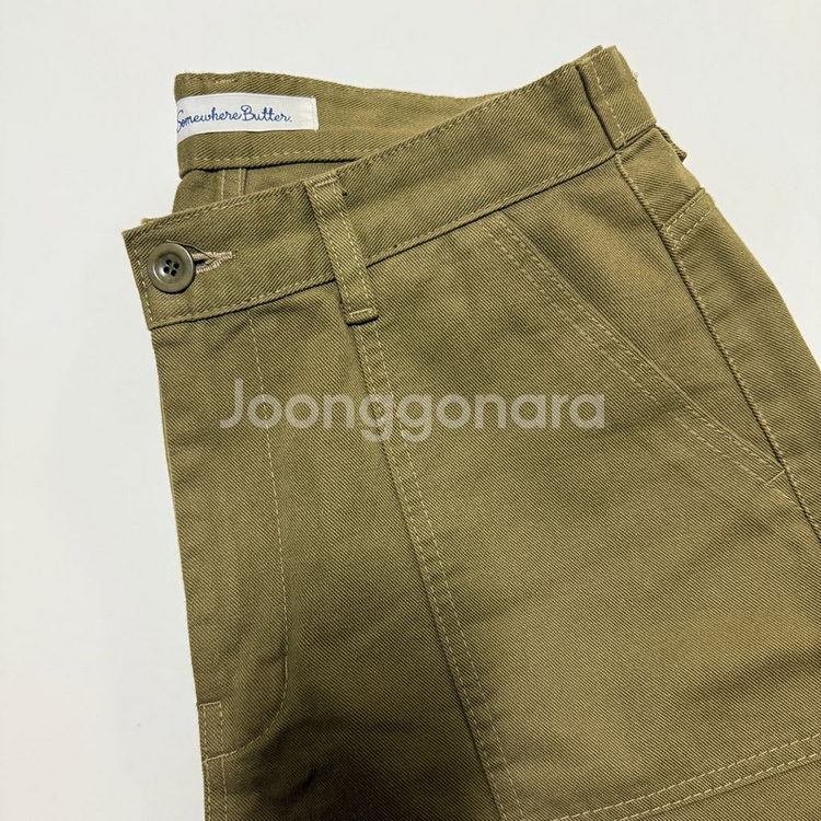 1회착용)썸웨어버터 지프와이드카고팬츠 M사이즈--4